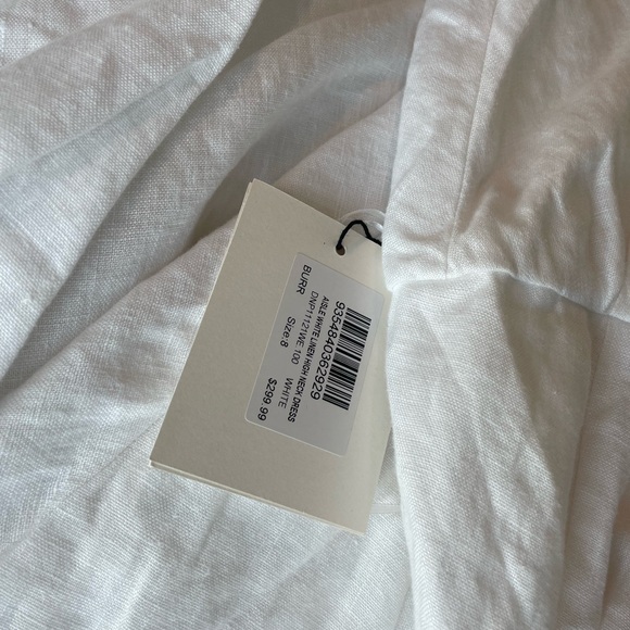 BRAND NEW WITH TAGS! DIISH AISLE WHITE LINEN HIGH NECK DRESS - Picture 6 of 6